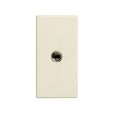 Разъем для наушников 3.5 мм mini-jack, узкий, винты, S27 слоновая кость