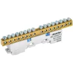 TEKFOR Шина N ноль неизолированная на универсальном держателе 6х9-16-С IEK