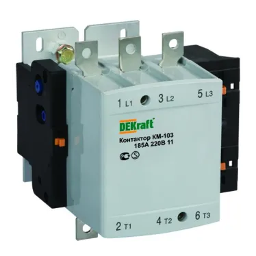 Контактор 185А 220В AC3 1НО 1НЗ КМ-103