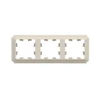 ATLASDESIGN ANTIQUE 3-постовая рамка, универсальная, БЕЖЕВЫЙ