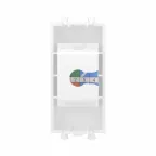 Avanti Телефонная розетка RJ-12 без шторки модульная, Белое облако, 1 модуль