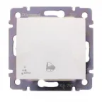 VALENA Кнопка звонка IP44 белая
