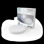 Светильник светодиодный ДБП 20 Вт 1520 лм 4000К AC 220В Белый IP40 круг D180х33мм Пластик ЖКХ с оптико-микроволновым датчиком движения HALL Gauss