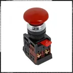 Кнопка красная AEA-22 Гриб NO+NC