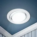 Светильник встраиваемый KL35 А WH /1 под лампу Gx53 поворотный 220V 13W белый (80/960)