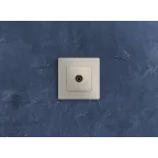 ETIKA Розетка телевизионная TV проходная 15дБ слоновая кость