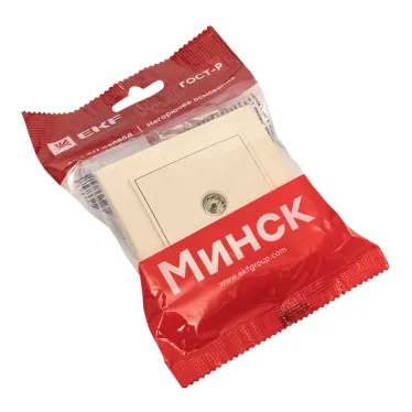 Розетка TV одноместная СП бежевый 75Ом 5-862МГц Минск