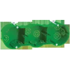 Коробка установочная 212х70х45мм трехместная для полых стен