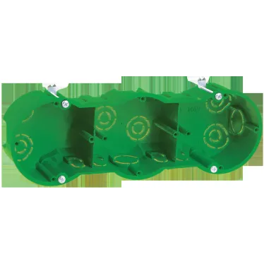 Коробка установочная 212х70х45мм трехместная для полых стен