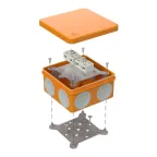 Коробка огнестойкая разветвительная для о/п двухкомпонентная 60-0300-FR6.0-4-4-Р Е15-Е60 100х100х50