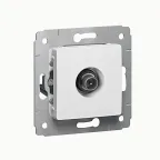 CARIVA Розетка телевизионная TV оконечная в рамку белая