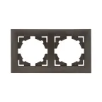 Валенсия Рамка 2-местная графит