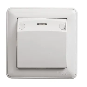 W59 Выключатель карточный одноклавишный скрытый с индикацией белый