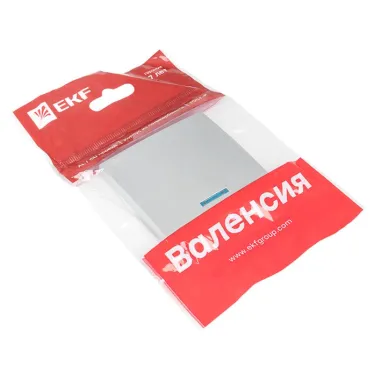 Валенсия лицевая панель выключателя 1-кл. с индикатором 10А сталь