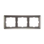 W59 Рамка 3 поста шампань