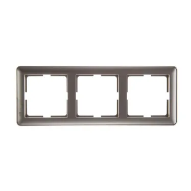 W59 Рамка 3 поста шампань