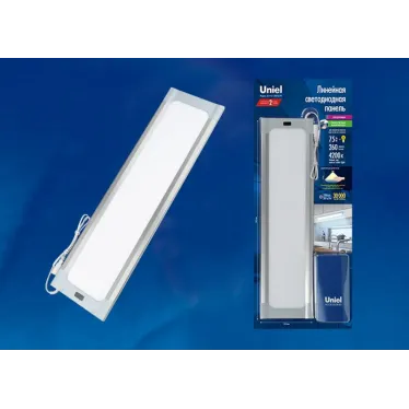 Панель линейная светодиодная ультркая, с бесконтактным выключателем, диммер.460х120х11мм. 260Лм. Серебристый