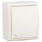 15 Aqua Выключатель проходной (переключатель) с подсветкой IP54 10А 250В винтовой зажим S15A сл. кость