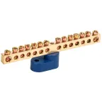 Шина N ноль на одном угловом изоляторе ШНИ-6х9-14-У1-С