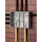 Коробка распаячная КМР-050-043 пылевлагозащитная 12 мембранных вводов уплотнительный шнур (240х190х90) PROxima