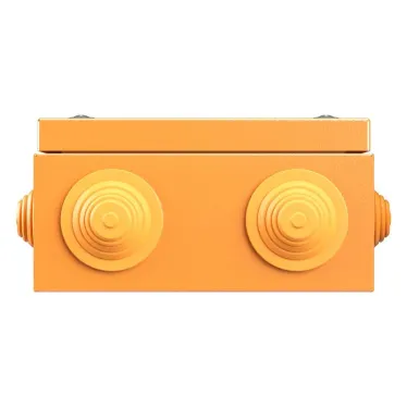 Коробка стальная FS с кабельными вводами и клеммниками IP55 150х150х80мм 4р 450V 20A 10мм.кв нерж.контакт