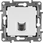 ETIKA Розетка телефонная RJ11 белая