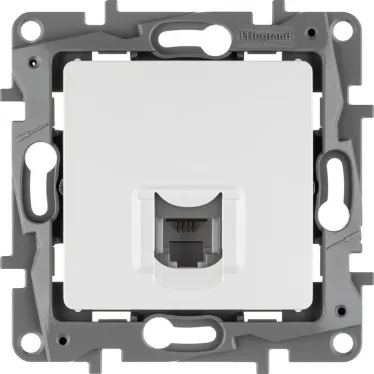 ETIKA Розетка телефонная RJ11 белая