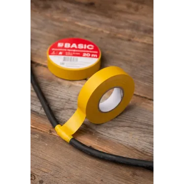 Изолента ПВХ желтая 19мм 20м