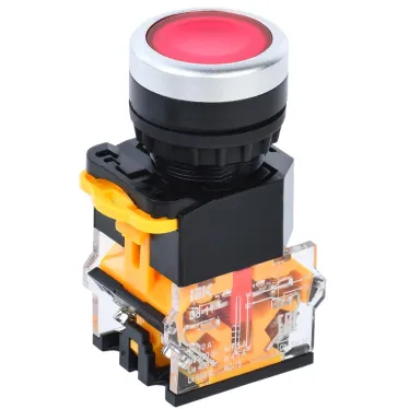 Кнопка D8-11 d-22мм 1з+1р красная