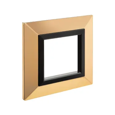 Рамка из металла, ''Avanti'', золотая, 2 модуля