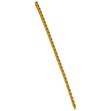 CAB3 Кольцо маркировочное 0.5-1.5мм (E) черное/желтое (300шт)