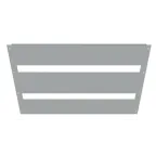 Пластрон FORT высотой 500мм под 2 уровня мод. авт. выкл. для шкафа шириной 800мм (2шт.) PROxima