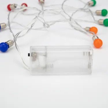 Гирлянда светодиодная Мини-лампочки 1.5 м, 10 LED, прозрачный ПВХ, цвет свечения мультиколор, 2 х АА (батарейки не в комплекте) | 303-074 | NEON-NIGHT