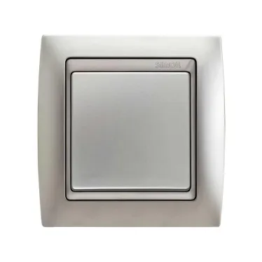 Рамка на 1 пост, S82, алюминий матовый - алюминий