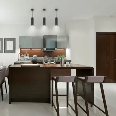 Светильник светодиодный накладной/подвесной HD035 12W (черный/золото) 4100K 79*200мм 1/10 | HD035 | Gauss