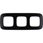 Valena ALLURE Рамка 3 поста матовый черный универсальная