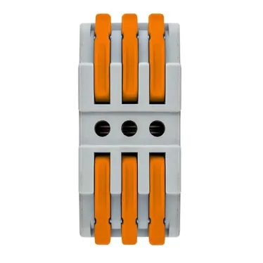 Строительно-монтажная клемма СМК 222-423 проходная3 полюса 0,08-4мм2 (25шт.) PROxima