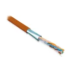 Витая пара F/UTP кат 5e 4 пары AWG24 solid IN LSZH нг(А)-HF оранжевый 305м