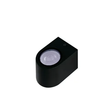 Светильник фасадный ДБУ GU10 без ламп корпус поликарбонат черный полуовал двухсторонний IP65 Jazzway