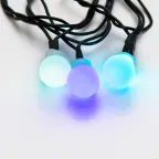 Гирлянда "Мультишарики" Ø15мм 5м, темно-зеленый ПВХ, 30 диодов, цвет RGB | 303-539 | NEON-NIGHT