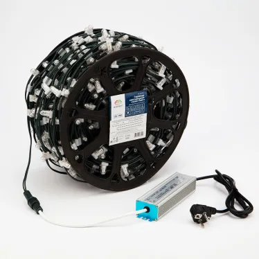 Гирлянда "LED ClipLight" 12V 150 мм, цвет диодов ТЕПЛЫЙ БЕЛЫЙ | 325-126 | NEON-NIGHT