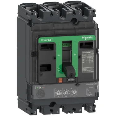 ComPacT NSX250B (25 kA при 415 В пер.тока) 3П3Т, расцеп. MicroLogic 2.2 250 A