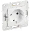 SKANDY Розетка с заземлением с защитными шторками 16А SK-R04W арктический белый IEK