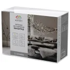 Гирлянда светодиодная Звездопад красная 10 LED, 2,25 м, прозрачн. ПВХ, теплый белый свет свечения, 2хАА (батарейки не в компл.) | 304-002 | NEON-NIGHT