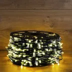 Гирлянда "LED Clip Light" 12V  шаг 150 мм, цвет диодов ТЕПЛЫЙ БЕЛЫЙ, Flashing (Белый) | 325-146 | NEON-NIGHT