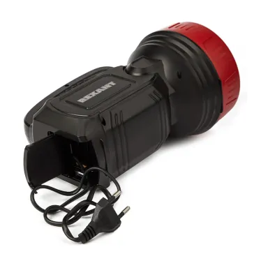 Фонарь рабочий поисковый с основным и боковыми светом 6 Вт + 10 Вт, 220 В, встроенный аккумулятор, 5 ч автономной работы | 75-7823 | Rexant