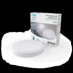 Светильник светодиодный ДБП 12 Вт 940 лм 4000К AC 220В Белый IP40 круг D135х32мм Пластик ЖКХ с оптико-микроволновым датчиком движения HALL Gauss