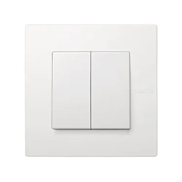 Клавиша двойная, Scudo, белый