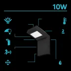 Светильник садово-парковый LED Electra, 10W, 600Lm, 4000K, 100x109x160mm, 170-240V / 50Hz, IP54 | GD109 | Gauss