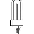 Лампа энергосберегающая КЛЛ 32Вт Dulux T/Е 32/840 4p GX24q-3 Osram